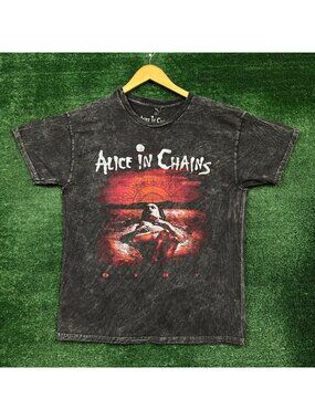 Alice In Chains Dirt Est 1987 Heavy Metal Band Mineral Wash T-Shirt Size Large